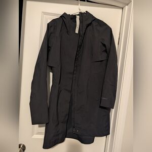 LULULEMON Black Rain Coat Trench Coat Jacket LULULEMON Rebel Rain Jacket